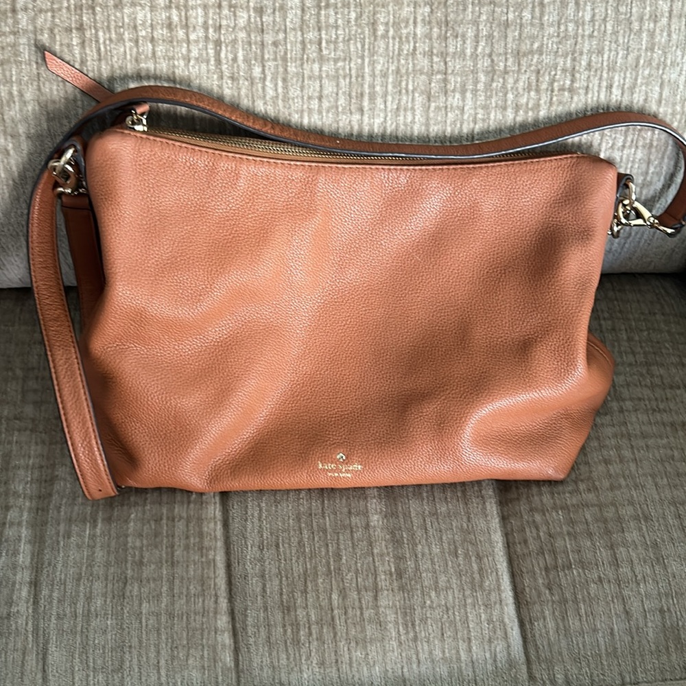 Kate Spade burnt orange pebble leather mulberry Street version shoulder bag - Picture 5 of 11